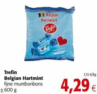 Colruyt Trefin belgian hartmint fijne muntbonbons aanbieding