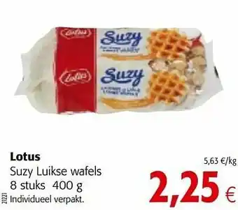 Colruyt Lotus suzy luikse wafels aanbieding