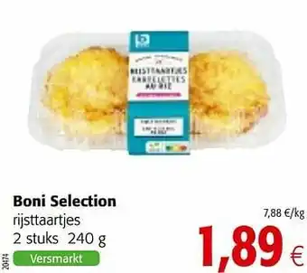 Colruyt Boni selection rijsttaartjes aanbieding