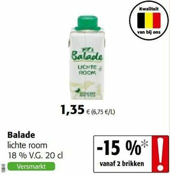 Colruyt Balade lichte room aanbieding