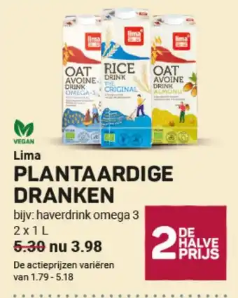 Ekoplaza Lima PLANTAARDIGE DRANKEN aanbieding