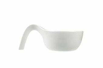 Makro Cosy & Trendy Sauskom lepelvormig Ã 12,5-18 x 6 cm wit aanbieding