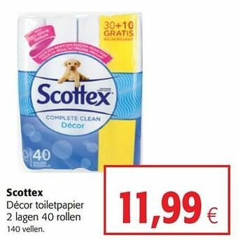Colruyt Scottex décor toiletpapier aanbieding