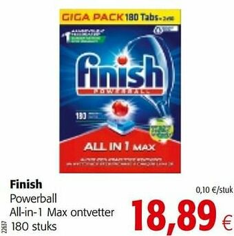 Colruyt Finish powerball all-in-1 max ontvetter aanbieding