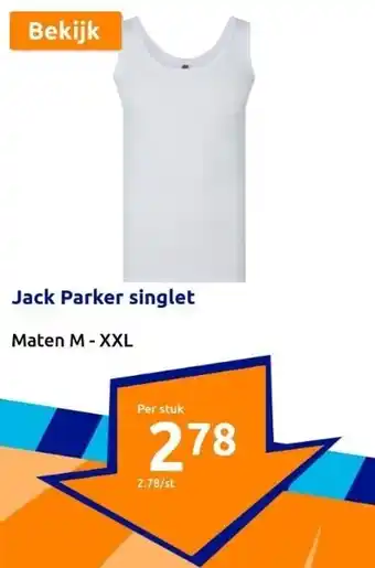 Action Jack Parker singlet aanbieding
