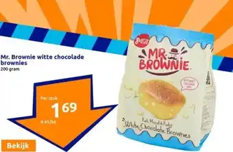 Action Mr. Brownie witte chocolade brownies aanbieding