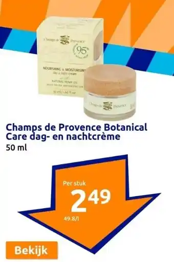 Action Champs de Provence Botanical Care dag- en nachtcrème aanbieding