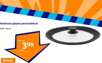 Action Redstone glazen pannendeksel aanbieding