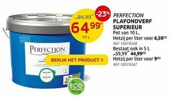 Brico Perfection plafondverf superieur aanbieding