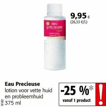 Colruyt Eau precieuse lotion voor vette huid en probleemhuid aanbieding
