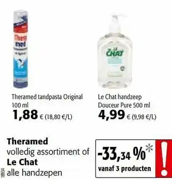Colruyt Theramed tandpasta original aanbieding