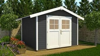 Brico Weka tuinhuis 122 GR2 antraciet 235x240cm aanbieding