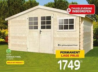 Brico Tuinhuis tyrol aanbieding