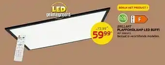 Brico Brillant plaffondlamp led buffi aanbieding