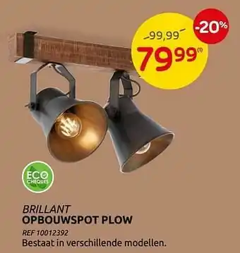 Brillant opbouwspot plow