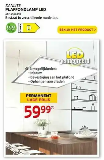 Brico Xanlite plaffondlamp led aanbieding