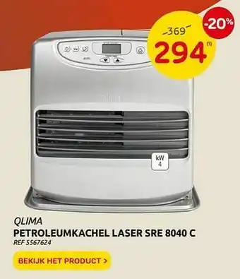 Brico Qlima petroleumkachel laser sre 8040 c aanbieding