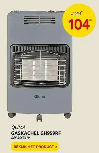 Brico Gaskachel gh959rf qlima aanbieding