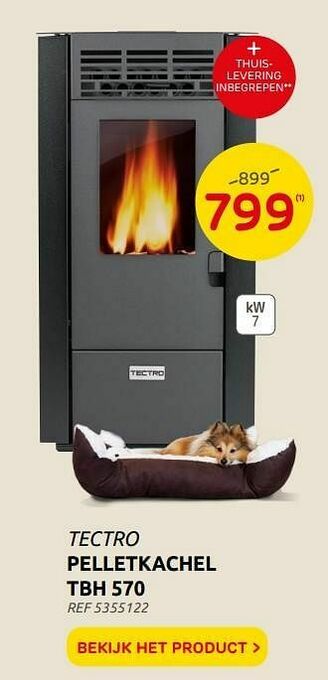 Brico Pelletkachel tbh 570 aanbieding