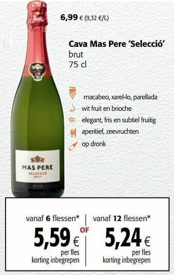 Colruyt Cava mas pere selecció brut aanbieding