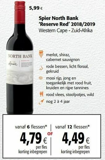 Spier north bank reserve red 2018-2019 western cape - zuid-afrika