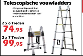 Telescopische vouwladders