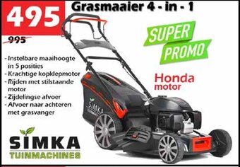 iTEK Grasmaaier 4-in-1 aanbieding