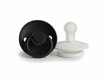 Multi bazar Frigg Classic 2Pack Silicone Br. White/Jet Black 6-18M aanbieding