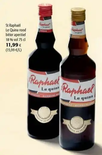 Colruyt St raphaël le quina rood bitter aperitief aanbieding