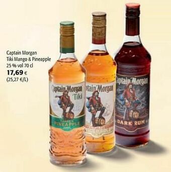 Colruyt Captain morgan tiki mango + pineapple aanbieding