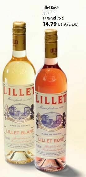Colruyt Lillet rosé aperitief aanbieding