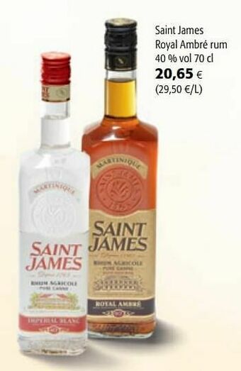 Colruyt Saint james royal ambré rum aanbieding