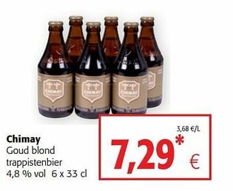 Colruyt Chimay goud blond trappistenbier aanbieding