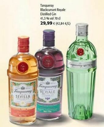 Colruyt Tanqueray blackcurrant royale distilled gin aanbieding
