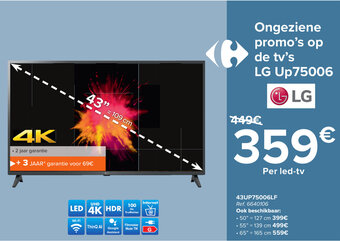 Carrefour LG 43UP75006LF aanbieding