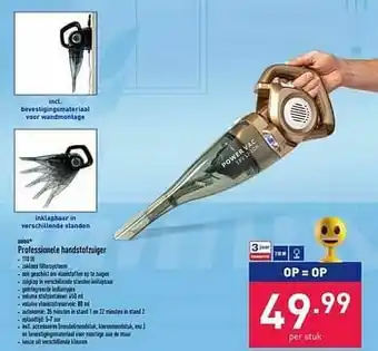 Quigg professionele handstofzuiger
