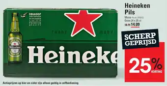 Sligro Heineken Pils 24x25 cl aanbieding