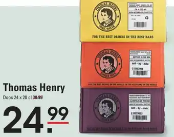 Sligro Thomas Henry Doos 24 x 20 cl aanbieding