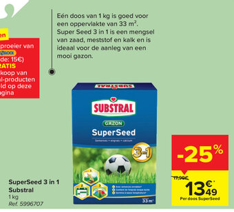 Carrefour SuperSeed 3 in 1 Substral aanbieding