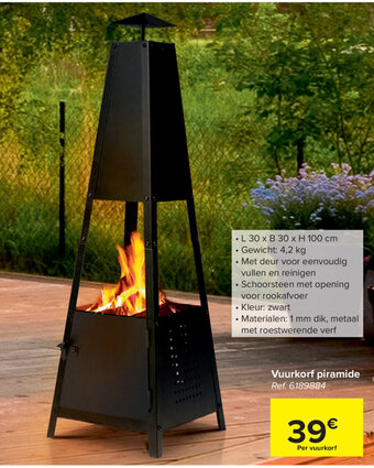 Carrefour Vuurkorf piramide aanbieding