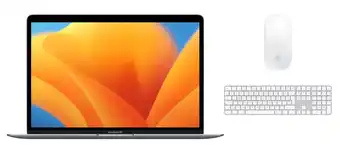 Krëfel Bundel MacBook Air 13 M1-chip 256 GB Spacegrey + Magic Keyboard + Magic Mouse aanbieding