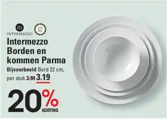 Sligro Intermezzo Borden en kommen Parma aanbieding