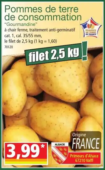 Norma Pommes de terre de consommation aanbieding