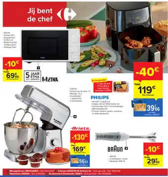Carrefour Microgolfoven SMV220WIT aanbieding