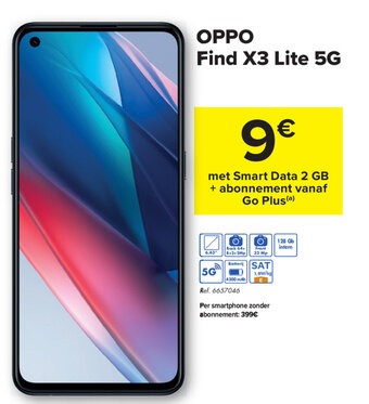 Carrefour Oppo Find X3 Lite 5G aanbieding