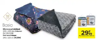 Carrefour Basic Microvezel dekbed aanbieding