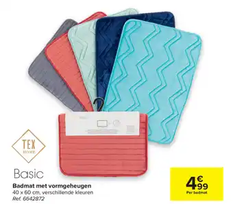Carrefour Basic Badmat met vormgeheugen aanbieding