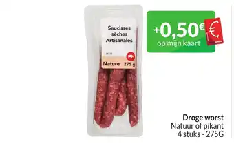 Intermarché Droge worst 275G aanbieding