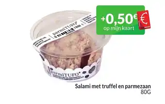 Intermarché Salami met truffel en parmezaan 80G aanbieding