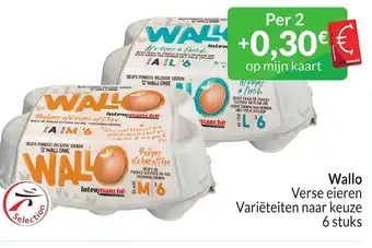 Intermarché Wallo Verse eieren 6 stuks aanbieding
